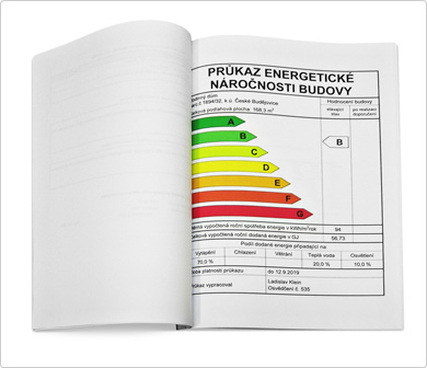 průkaz energetické náročnosti budovy